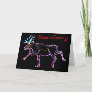 Tarjeta Festiva Moose eléctrico