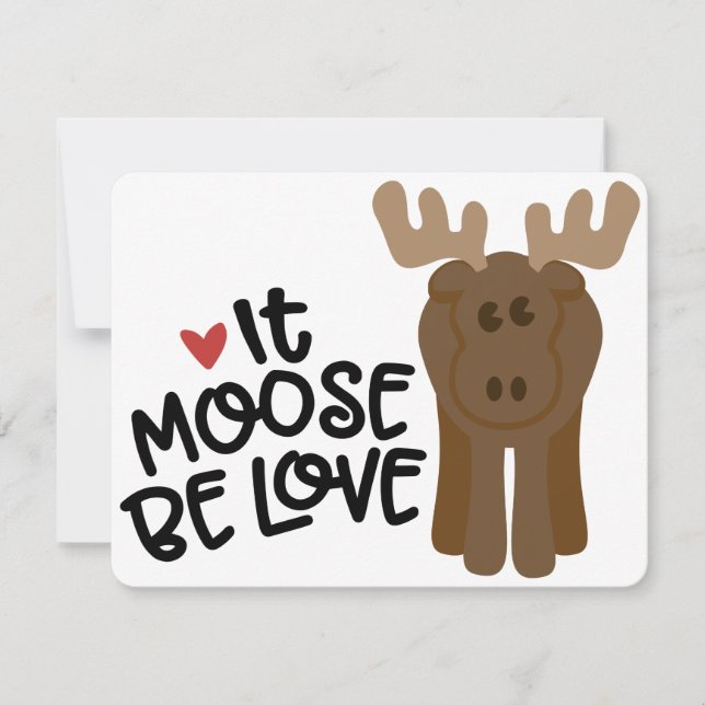 TARJETA FESTIVA MOOSE SEA AMOR (Anverso)