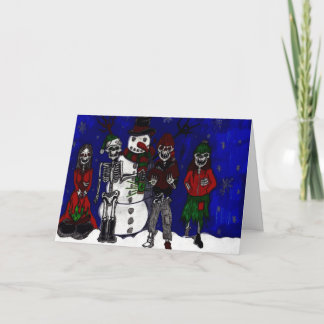Tarjeta Festiva Morbid Merry Christmas Card