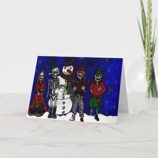 Tarjeta Festiva Morbid Merry Christmas Card (Anverso)