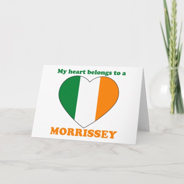 Tarjeta Festiva Morrissey (Anverso)