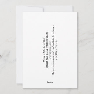 Tarjeta Festiva Mosaico de Reflecciones Olímpicas