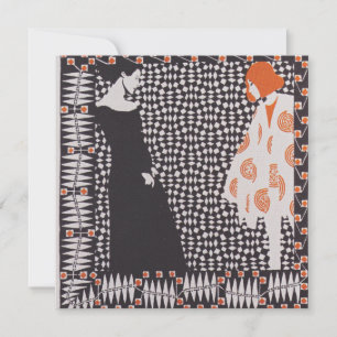 Tarjeta Festiva Moser - Ilustracion de primavera temprana,