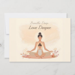 Tarjeta Festiva Mother & Child Meditation Serenity Art
