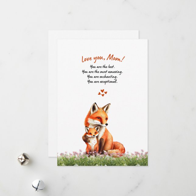 Tarjeta Festiva Mother's Day Greeting Card (Anverso/Reverso In Situ)