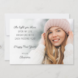 Tarjeta Festiva Motivación de la foto del calendario 2025