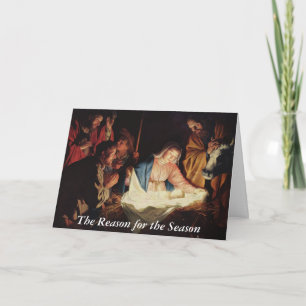 Tarjeta Festiva Motivo del evento de natividad de temporada con es