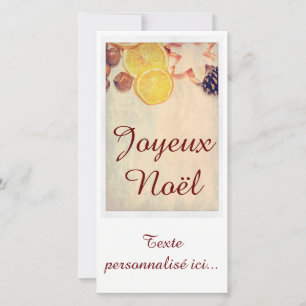 Tarjeta Festiva Motivo para Navidades con frutas...
