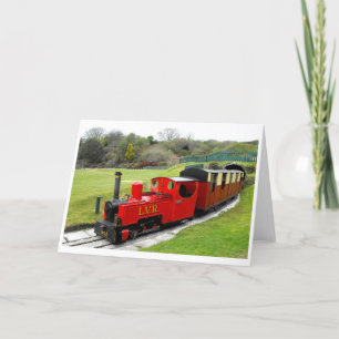 Tarjeta Festiva Motor de vapor Zebedee