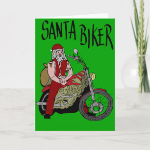 Tarjeta Festiva Motorista de Santa