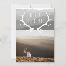 Tarjeta Festiva Mountain Antlers | Foto de Navidades