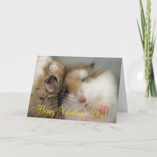 Tarjeta Festiva Mover sobre Bob El día de San Valentín (Anverso)