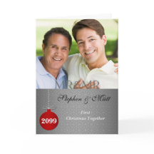 Mr. y Mr. 1st Navidades Together Silver Photo