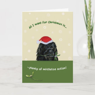 Tarjeta Festiva Mucha Mistletoe