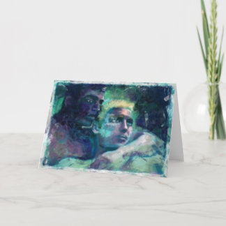 Tarjeta Festiva Muchachos del sofá