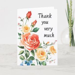 Tarjeta Festiva Muchas Flores De Agua