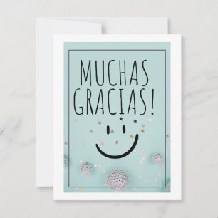 TARJETA FESTIVA MUCHAS GRACIAS