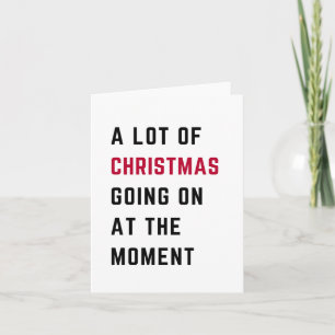 Tarjeta Festiva Mucho Ambiente Navideño En Este Momento