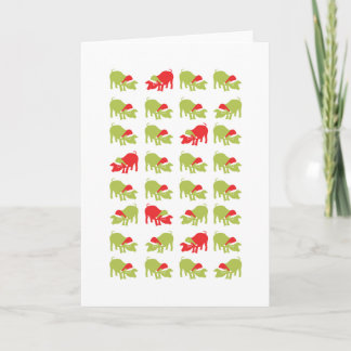 Tarjeta Festiva Muchos Navidades Cerdos
