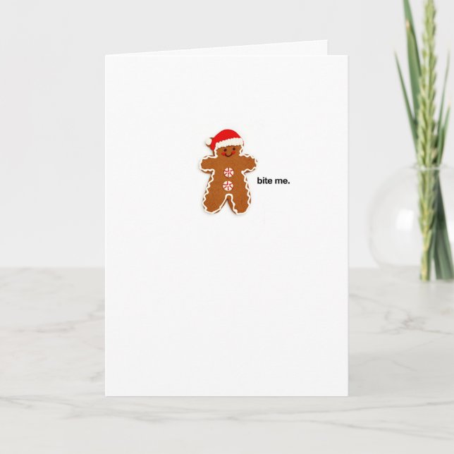 Tarjeta Festiva Muérdame (Anverso)