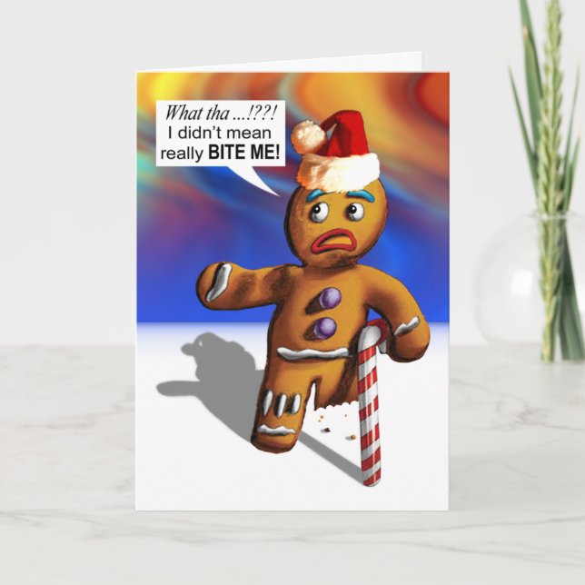 Tarjeta Festiva Muérdame (Anverso)