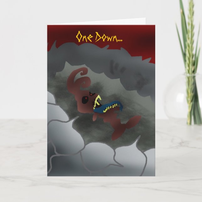 Tarjeta Festiva Muerto-Conejito (Anverso)