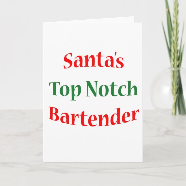 Tarjeta Festiva Muesca de BartenderTop (Anverso)