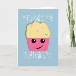 Tarjeta Festiva Muffin puede detenerme Valentine