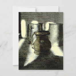 Tarjeta Festiva Mugs de cobre y de agua