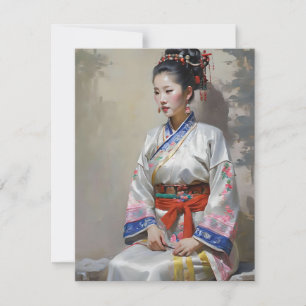 Tarjeta Festiva Mujer china Zhuang B