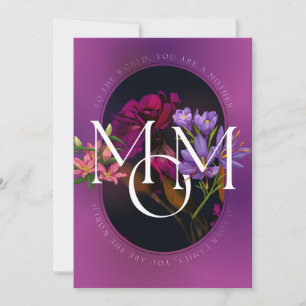 Tarjeta Festiva Mujeres, Al mundo, Día de la Madre o Cumpleaños,  