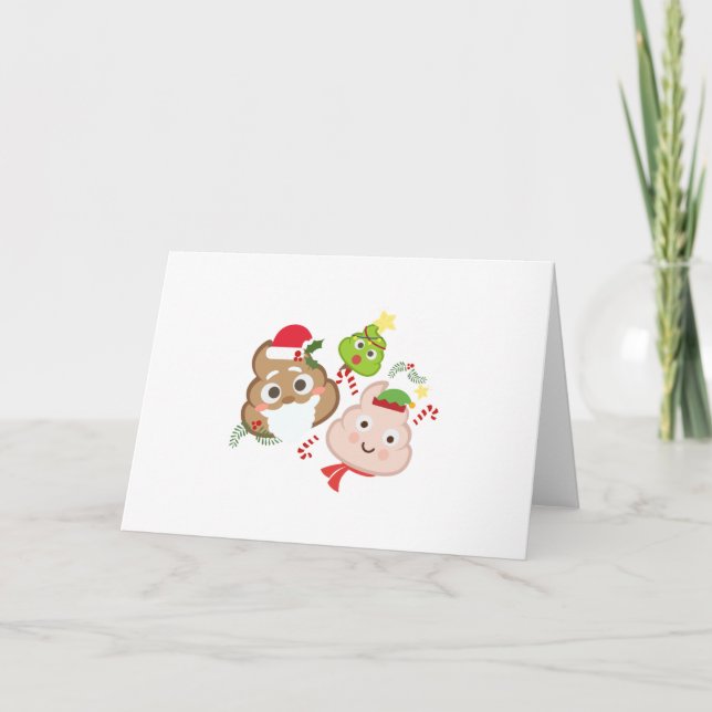 Tarjeta Festiva Mujeres divertidas de los hombres de los niños de (Anverso)