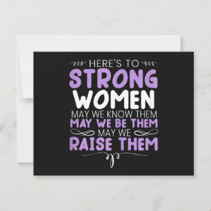 Tarjeta Festiva Mujeres Fuertes Feminista Feminismo Mujeres Arriba