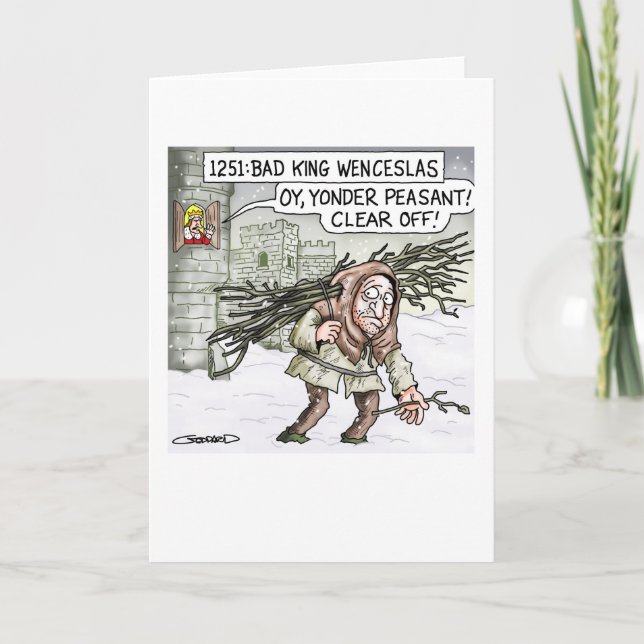 Tarjeta Festiva Mún rey Wenceslao (Anverso)