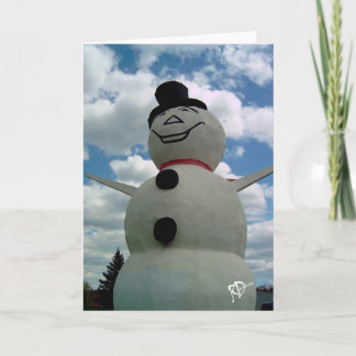 Tarjeta Festiva Muñeco de nieve de Minnesota