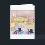 Tarjeta Festiva Muñeco de Nieve Divertido Cómic Regalos Rick Londo<br><div class="desc">Está viendo un regalo, camiseta, taza, funda para dispositivo móvil, bolsa ecológica, gorra, llavero u otro regalo coleccionable creado por Rick London de los Cartoons de Londons Times más extravagantes clasificados como #1 en Google. Este artículo se titula “Vacaciones de muñeco de nieve”. Cada artículo se produce a partir de...</div>