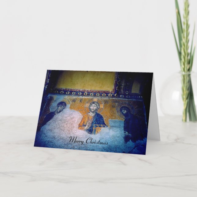 Tarjeta Festiva mural de navidades (Anverso)