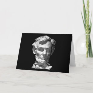 Tarjeta Festiva MUSEUM Artist Series jGibney Lincoln 2002 B&W