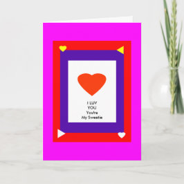 Tarjeta Festiva MUSEUM Zazzle Template 1 Valentine Card-1a