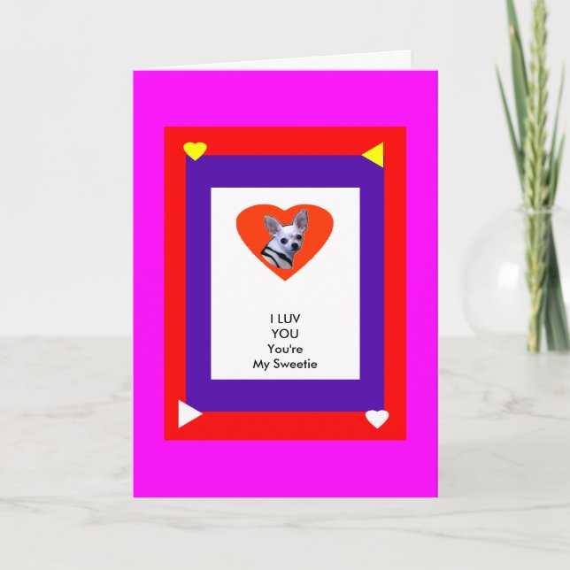 Tarjeta Festiva MUSEUM Zazzle Template 1 Valentine Card-1a2 (Anverso)