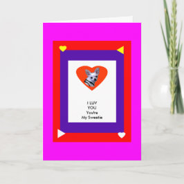 Tarjeta Festiva MUSEUM Zazzle Template 1 Valentine Card-1a2