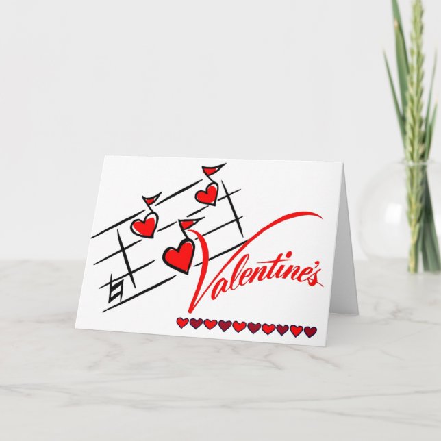 Tarjeta Festiva Música de Card-Valentines Añadir sus propias palab (Anverso)
