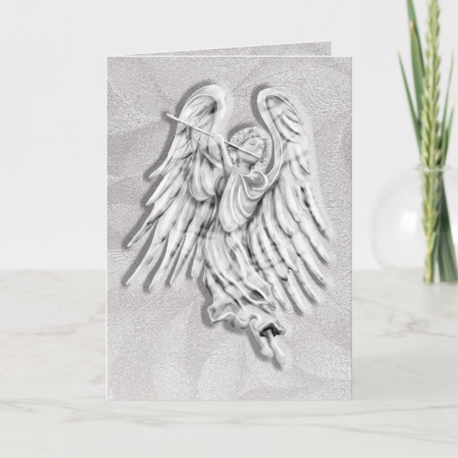 Tarjeta Festiva Música del ángel (Anverso)
