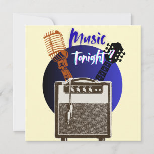 Tarjeta Festiva ¿Música Esta Noche?