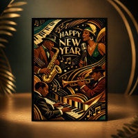 Música Jazz Art Deco Feliz Año Nuevo