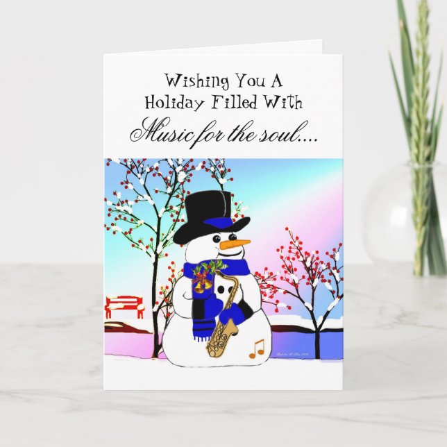 Tarjeta Festiva Música para el alma (Anverso)