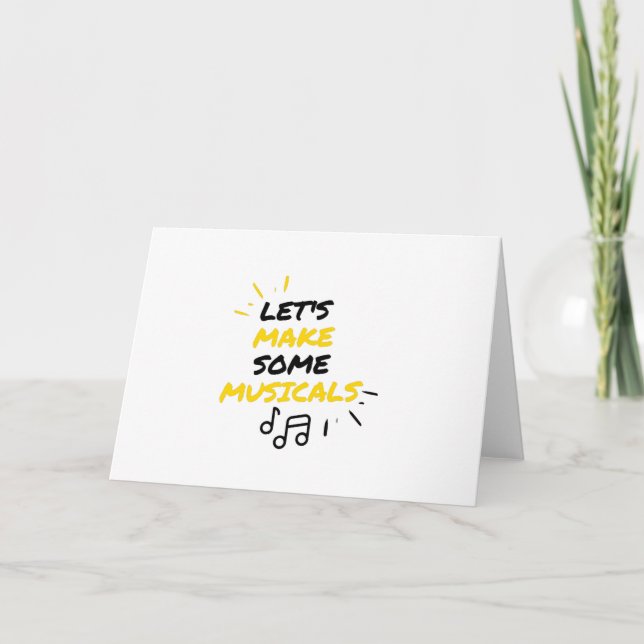 Tarjeta Festiva Musicales y teatro de Broadway (Anverso)