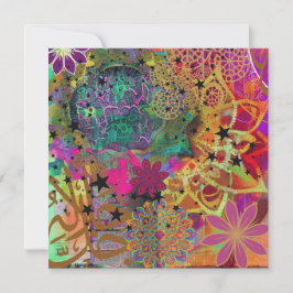 Tarjeta Festiva Musulmán Artístico