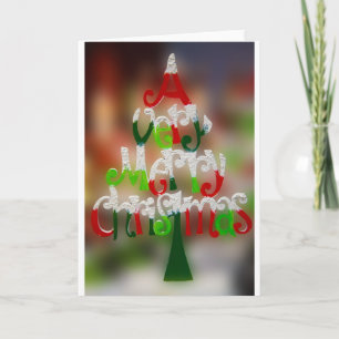 Tarjeta Festiva muy alegres navidades
