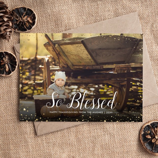 Tarjeta Festiva Muy bendecido | Superposición de la fotografía de  (Subido por el creador)